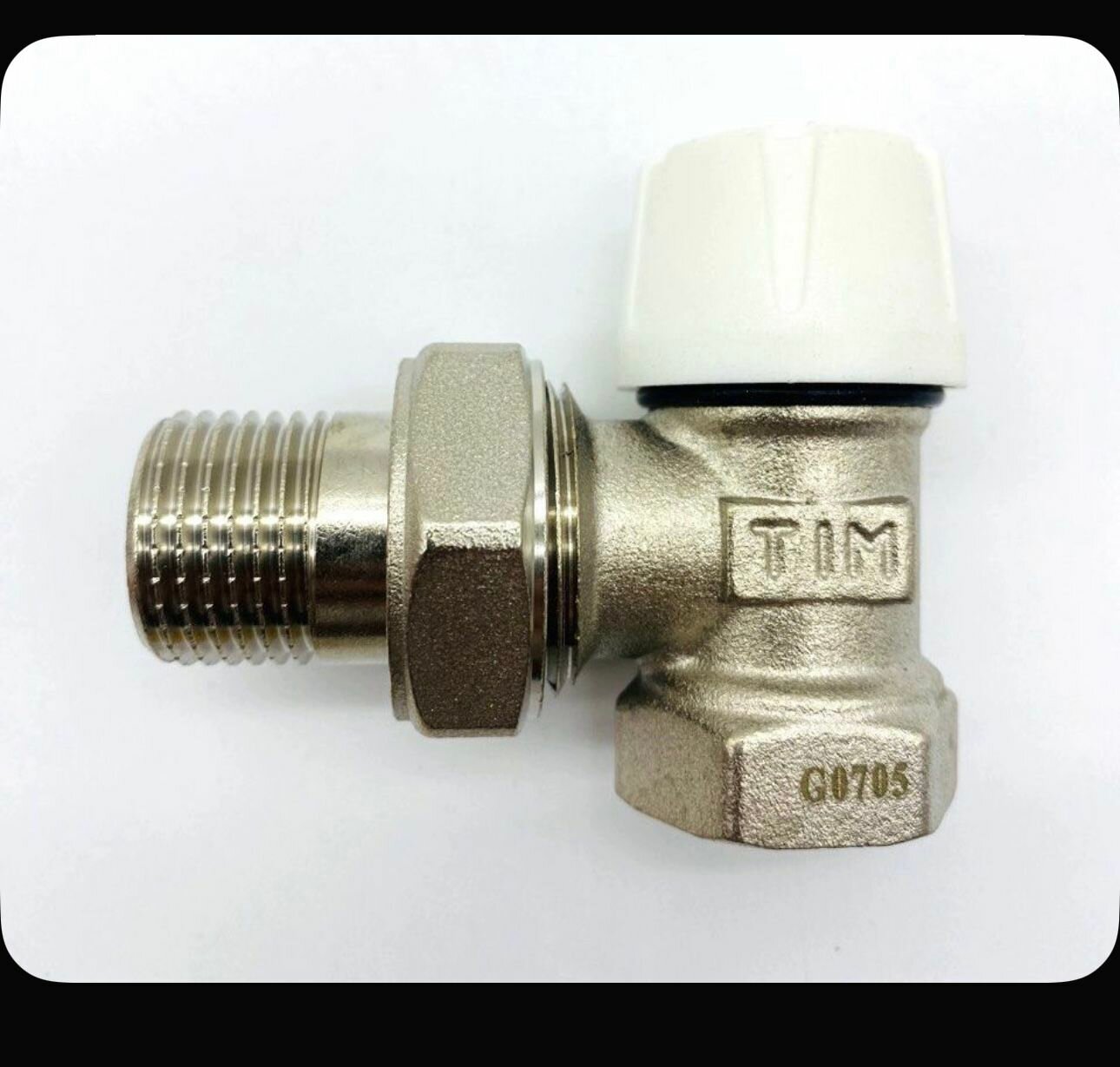 Вентиль нижний радиаторный/балансировочный настроечный угловой 3/4