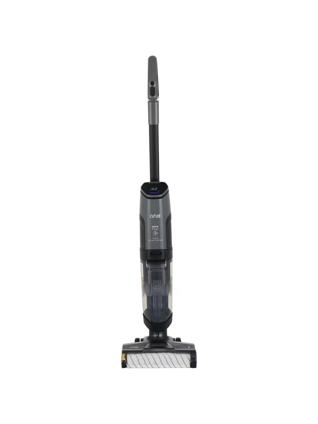 Вертикальный пылесос Artel ART-WV-307 Black, мощный 2в1 сухая и влажная, аккумуляторный