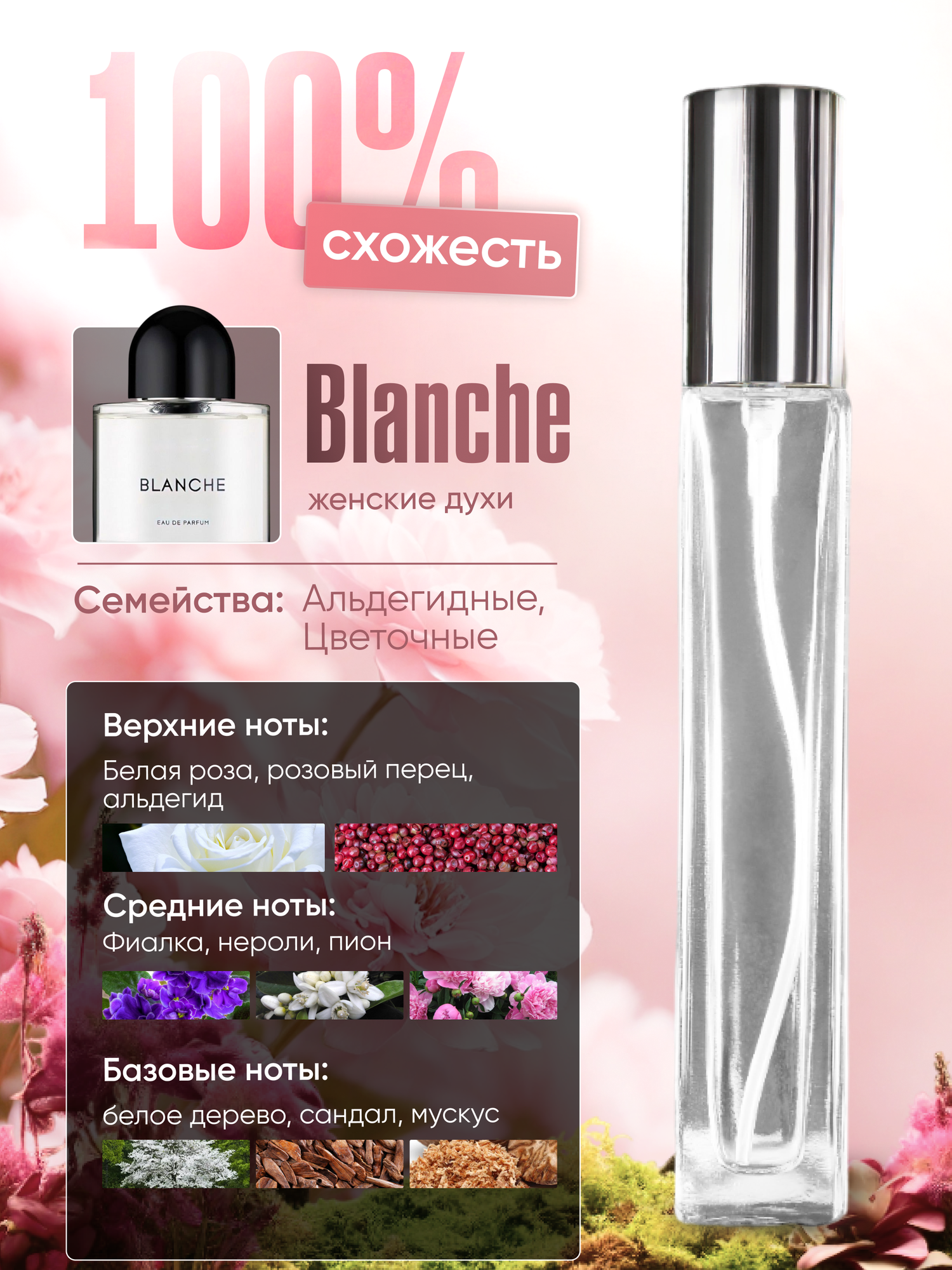 Духи женские по мотивам Blanche 10 мл + подарок 1 мл другого аромата — фото 1