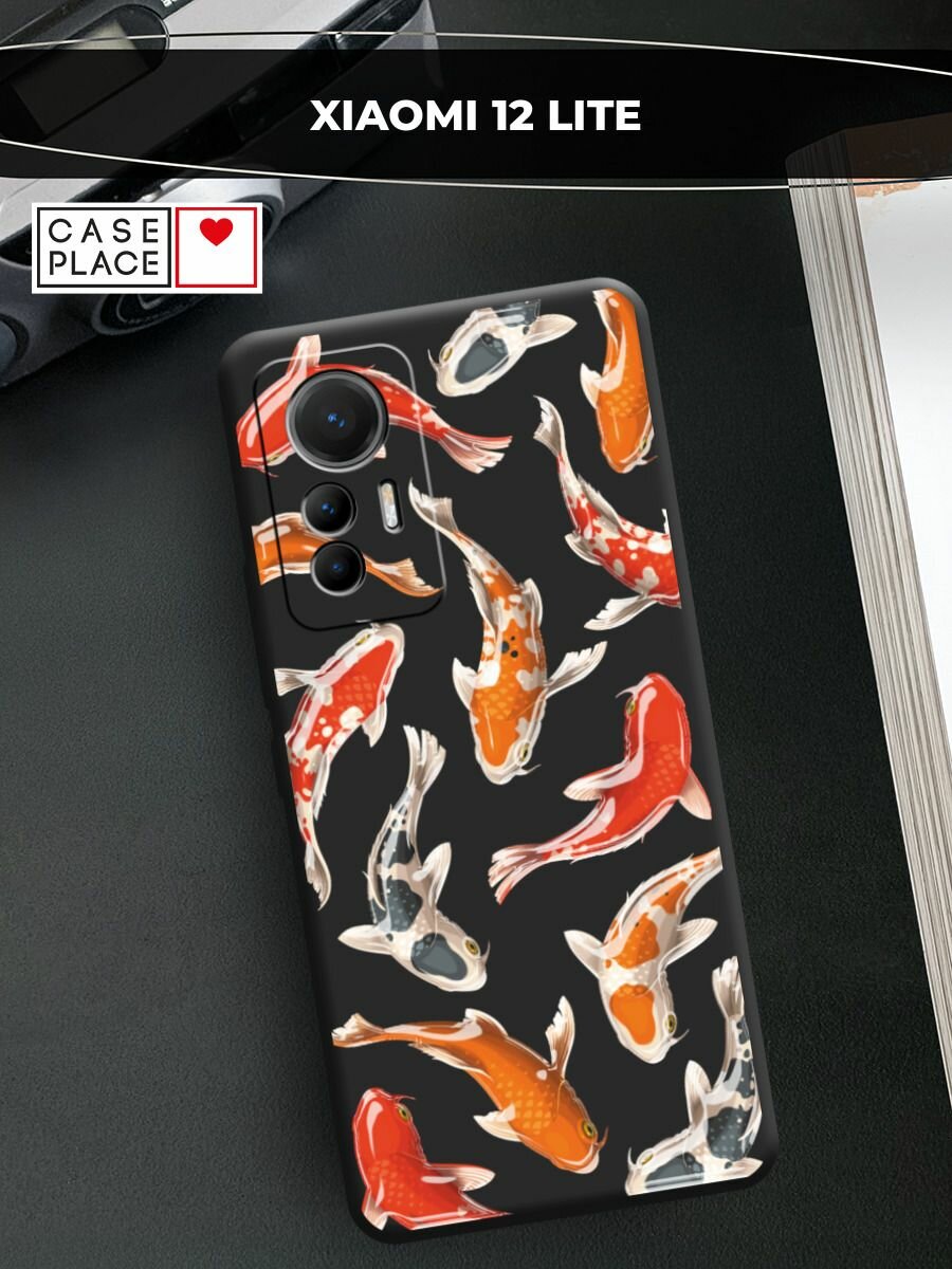 Чехол на Xiaomi 12 Lite / Сяоми 12 Лайт с принтом "Snake and butterflies 2"