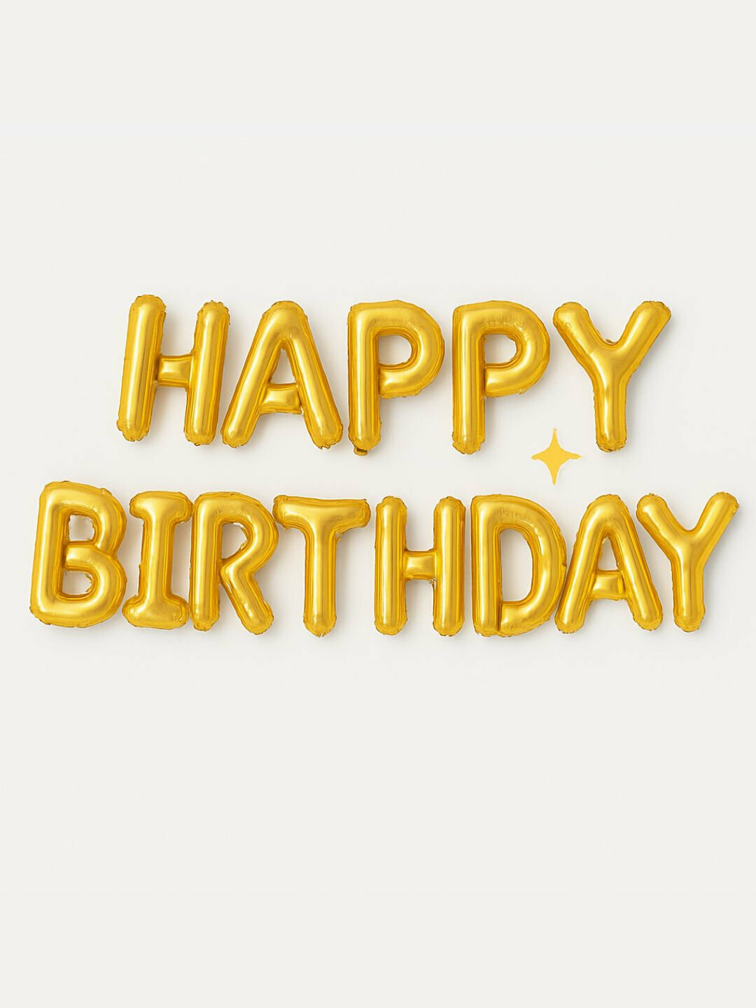 Надпись из шаров "HAPPY BIRTHDAY" –для оформления дня рождения - Золотой