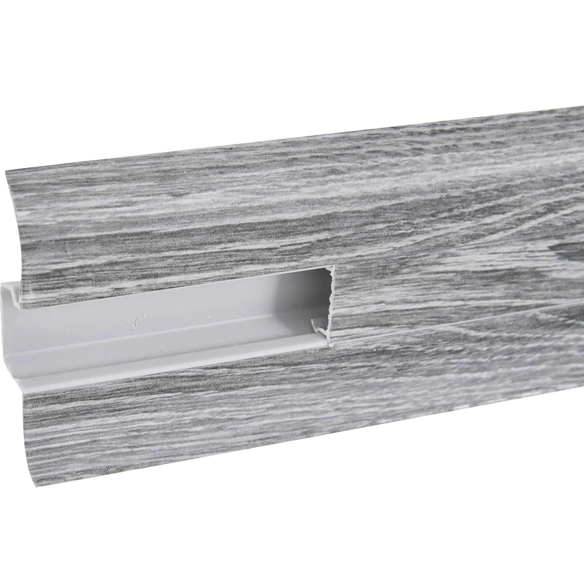 Плинтус напольный «Дуб горный» высота 62 мм длина 2.5 м