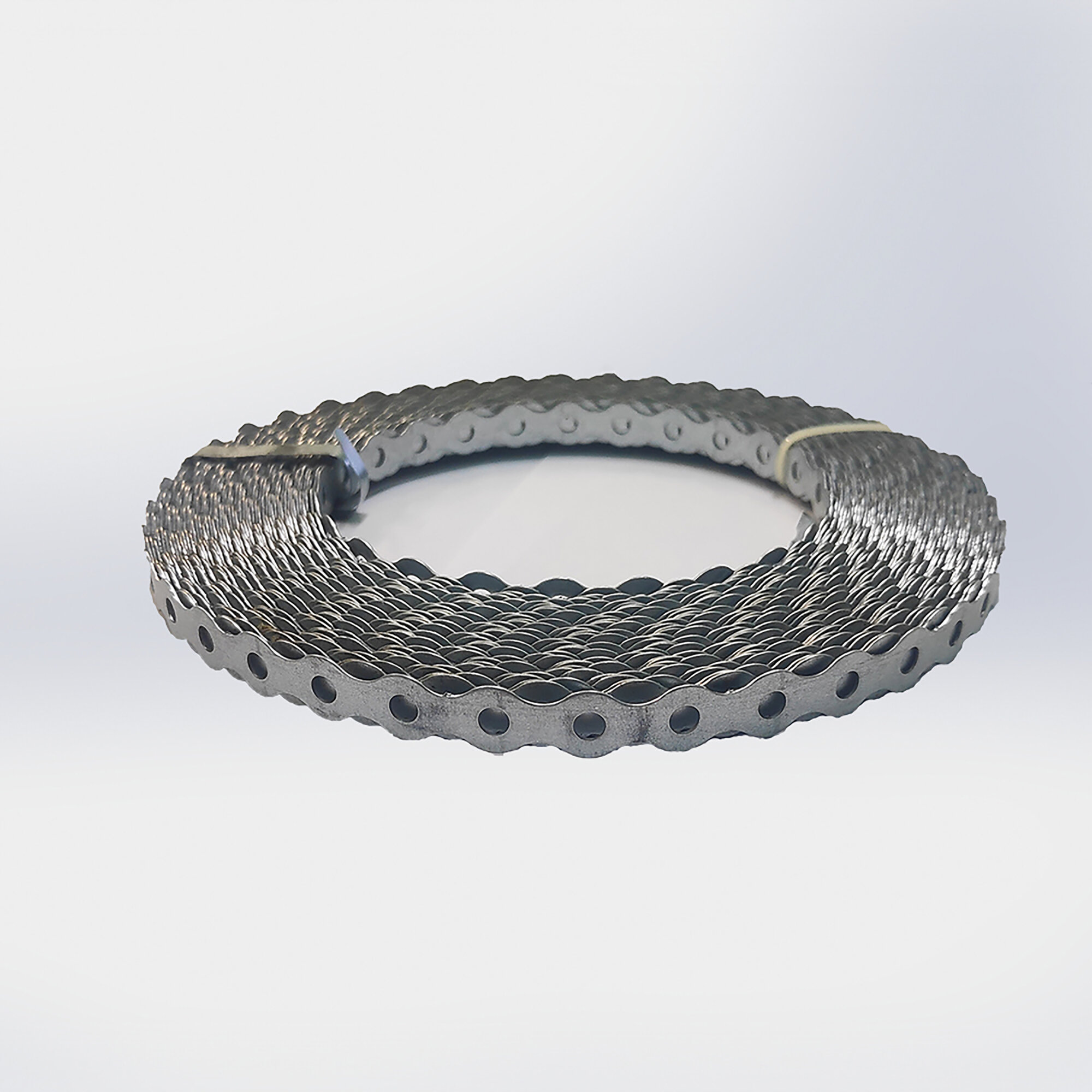 Монтажная лента оцинкованная сталь серебристая 12x0.55 мм рулон 10 м