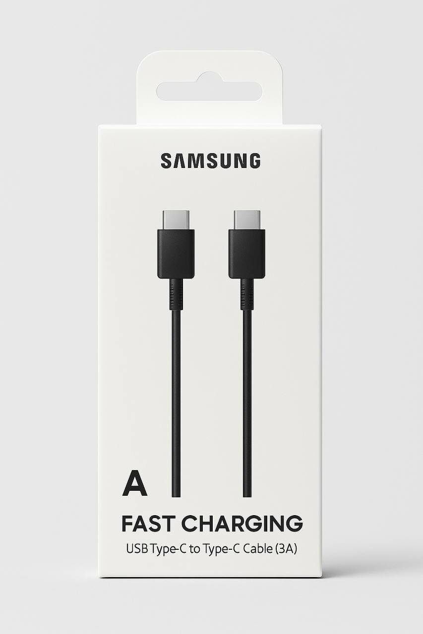 Кабель для зарядки Samsung EP-DG970, Type-C, быстрая зарядка, черный, 1м