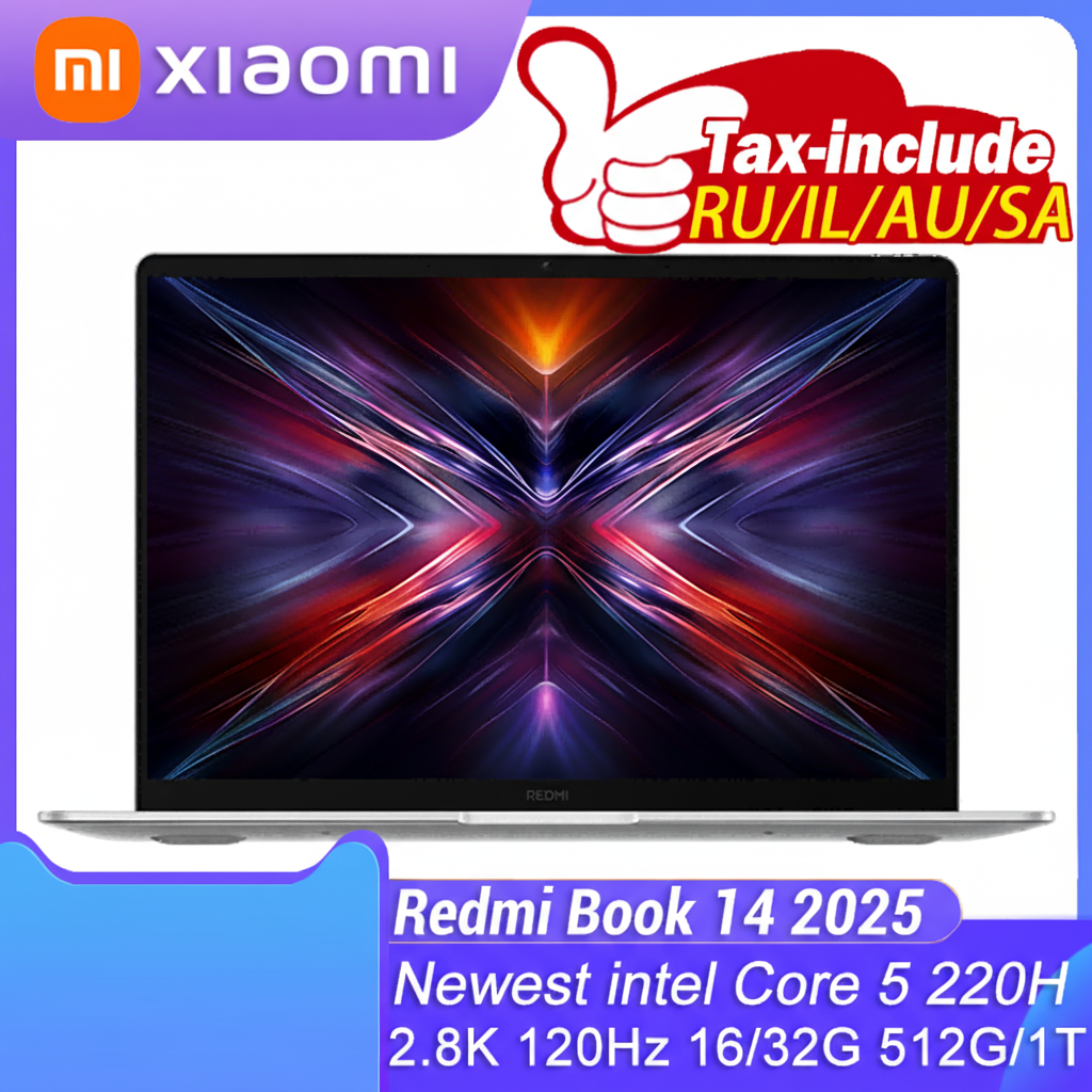 Картинки Ноутбук Xiaomi Redmi Book 16 2025, 16", 16/512ГБ, Core 5 220H, Integrated graphic, Windows