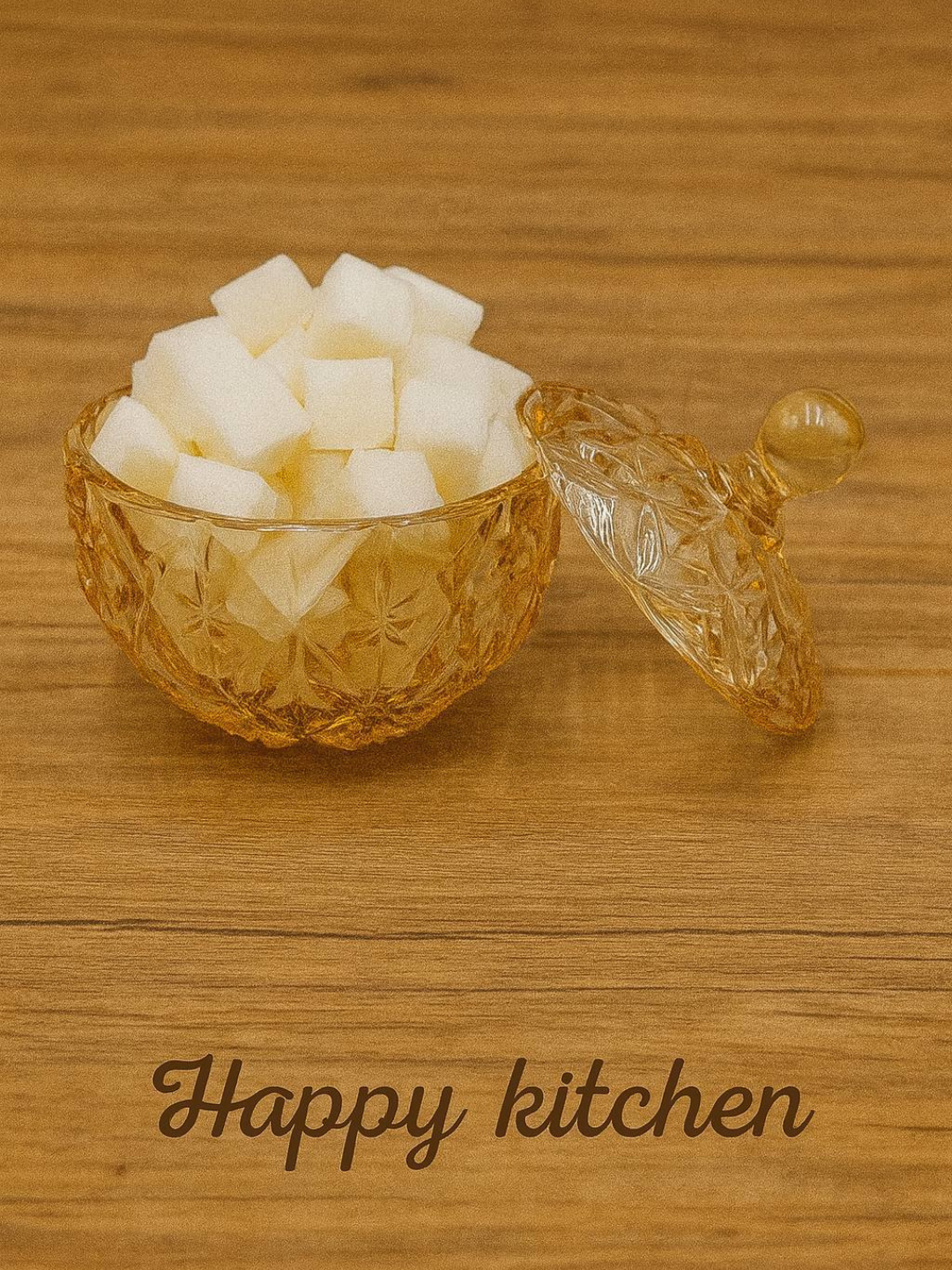 Стеклянная ваза GOLD "Diamonds Model" DM604, с крышкой, в виде тыквы