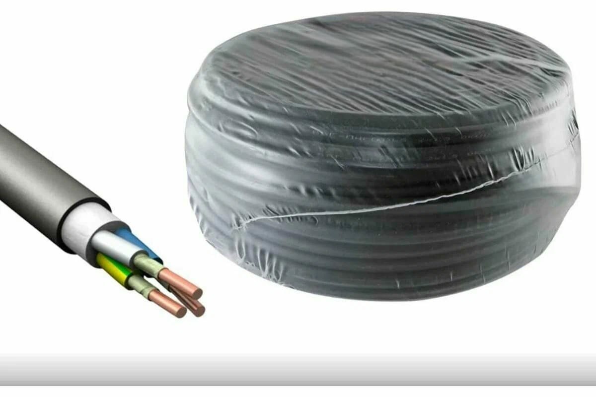 Кабель Кабэкс ВВГнг-LS 3х25 одножильный ГОСТ медный ПВХ черный 10м