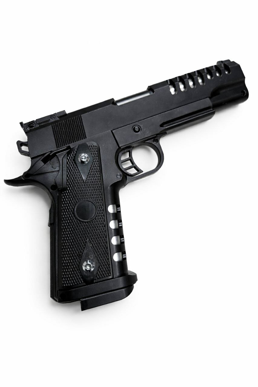 Пистолет железный оружие игрушечная с пульками 6мм для детей и взросли