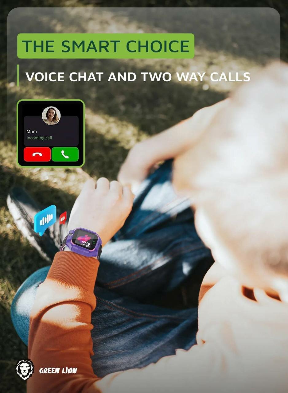 Смарт часы Green Lion 4G Kids Watch Pro (оригинал) для детей — фото 1