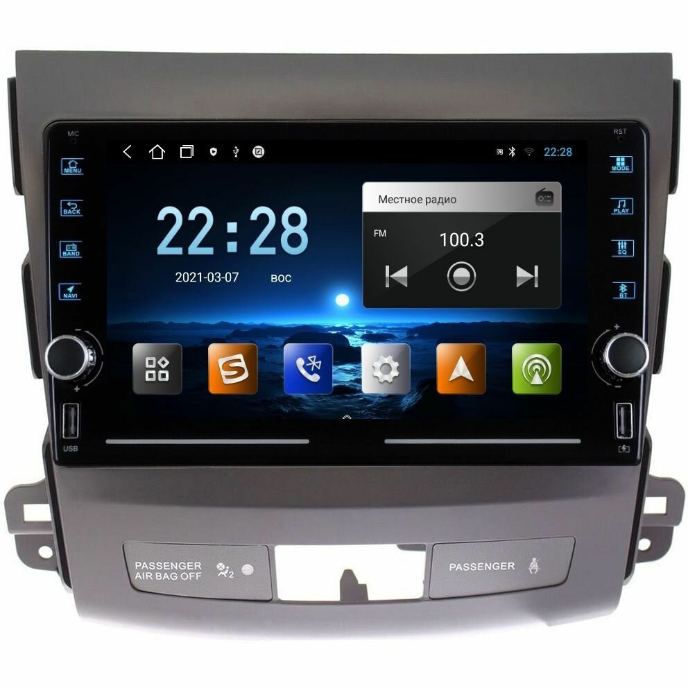 Магнитола R320 Митсубиши Аутлендер 2 Mitsubishi Outlander 2 (XL) 2006-2012 - Android 12 - IPS экран