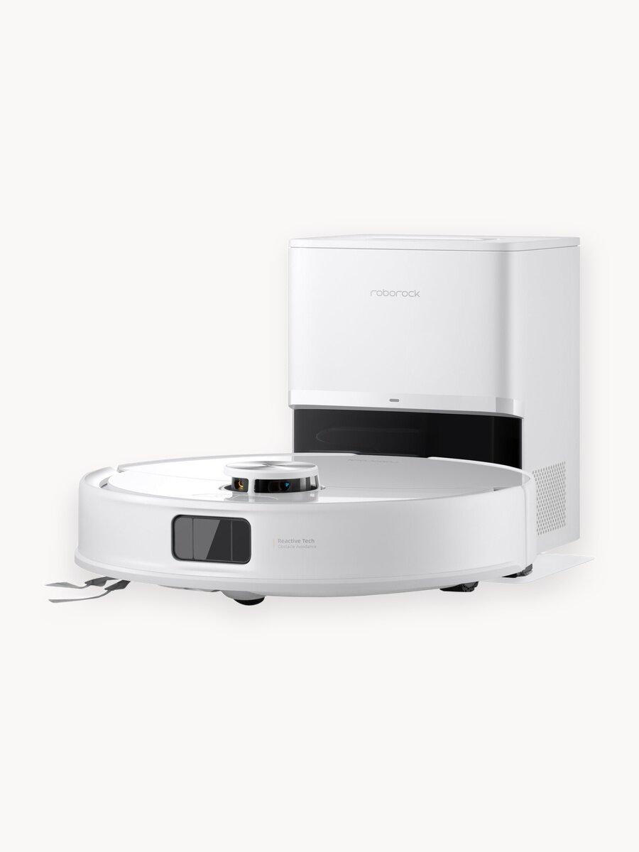 Робот-пылесос roborock S8 Pro+ белый (RU Версия), Двойная система защиты от спутывания, сухая и влажная уборка