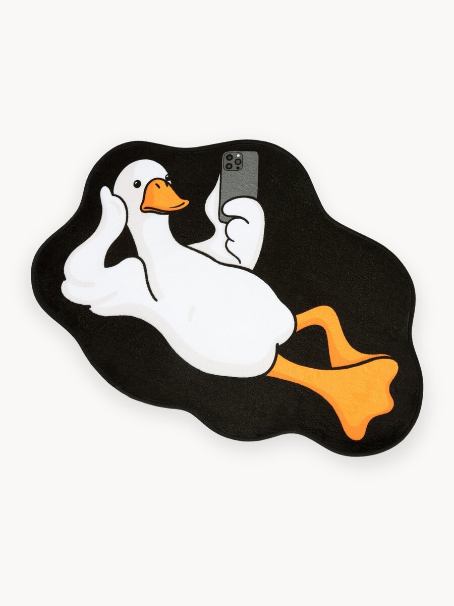 Коврик комнатный для ванной и дома в прихожую Гусь обнимусь