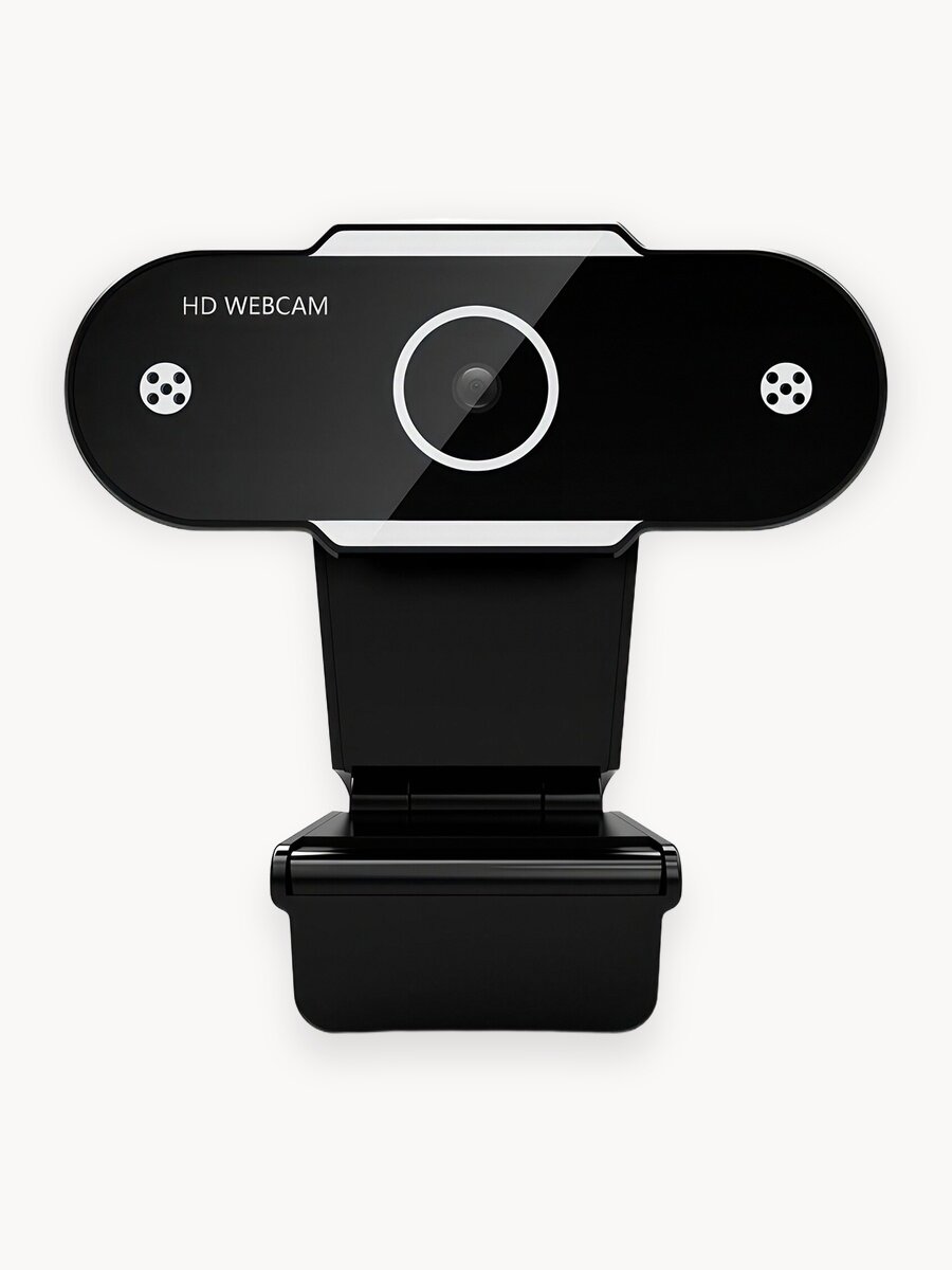 Веб-камера для компьютеров TECH H-01 1080 Pro Stream, USB-Type-A, черный