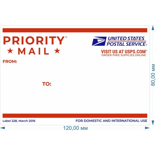 Стикеры для граффити graffiti и теггинга ГраFFема PRIORITY MAIL 50 шт 8х12 см