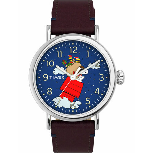 фото Наручные часы timex, синий, черный