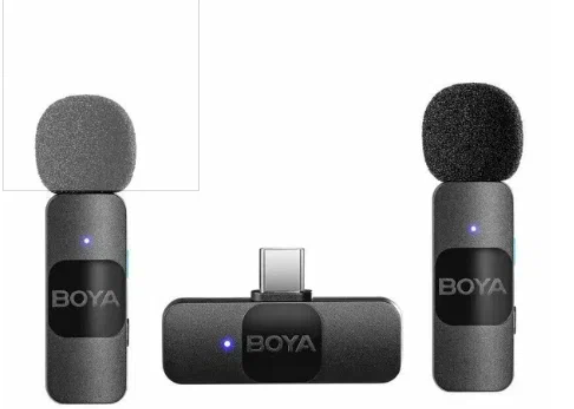 BOYA BY-V20 USB-C Ультракомпактная беспроводная микрофонная система 2,4 ГГц 1738