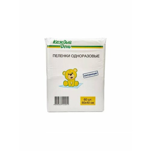 Пеленки одноразовые Каждый день 60х40 см 60 шт 2191₽