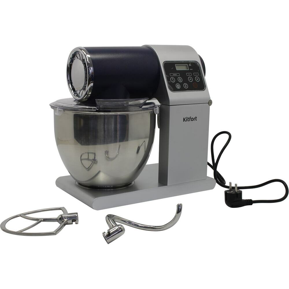 миксер планетарный KITFORT KT-3038-2 1500Вт чаша 5,0л металл - фото №13