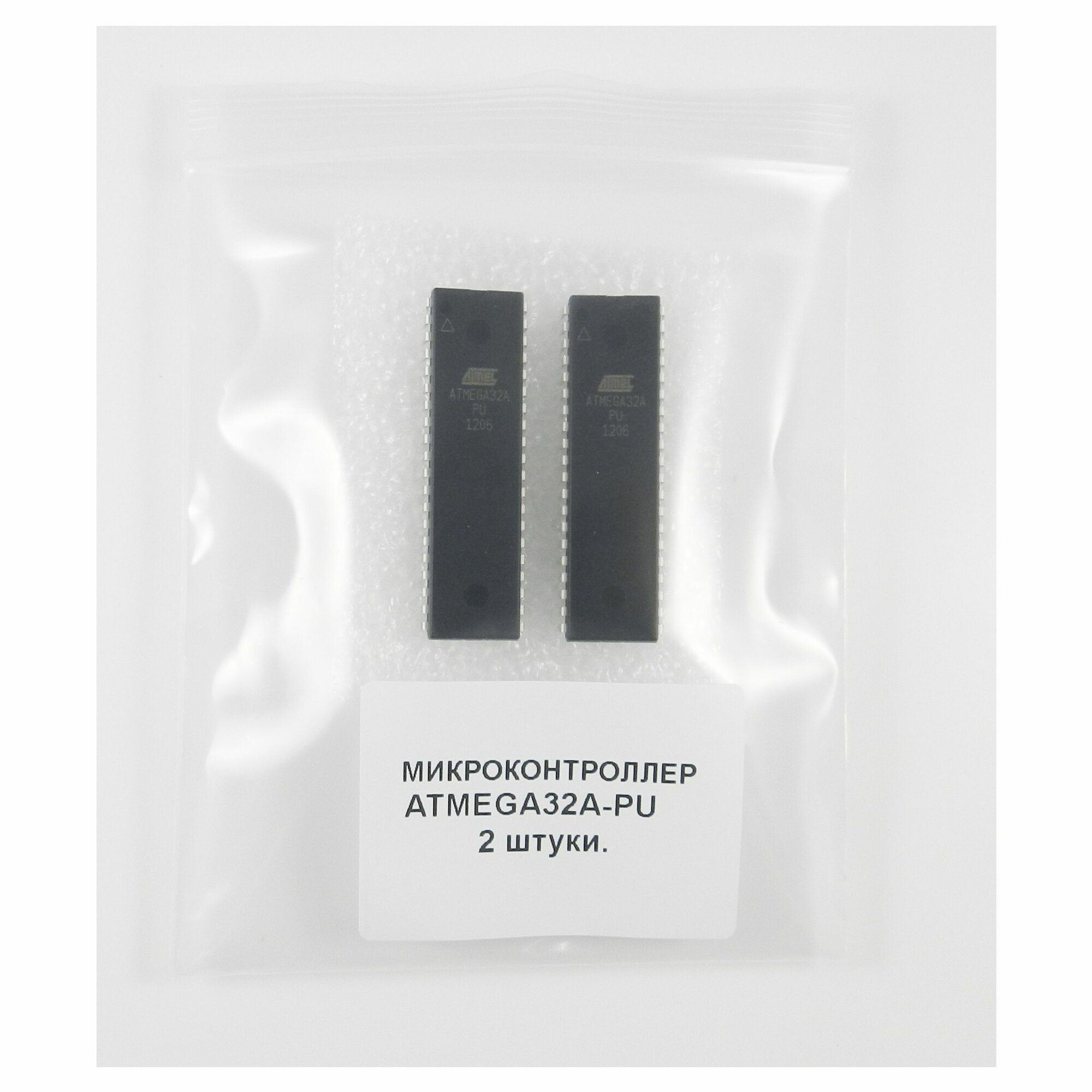 Микроконтроллер ATMEGA32A-PU, Микроконтроллер 8-бит AVR, DIP40, (оригинал)