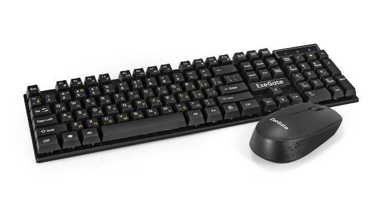 Комплект клавиатура + мышь ExeGate Professional Standard Combo MK210, черный EX295304RUS