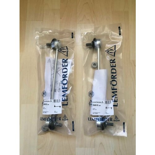 LEMFORDER 2546302 Комплект передних стоек стабилизатора (2шт) для Audi A2 VW Polo Skoda Fabia Roomster Тяга стабилизатора передняя левая/правая для VW Polo (01-) AUDI A1 (00-) SKODA Fabia (99-)
