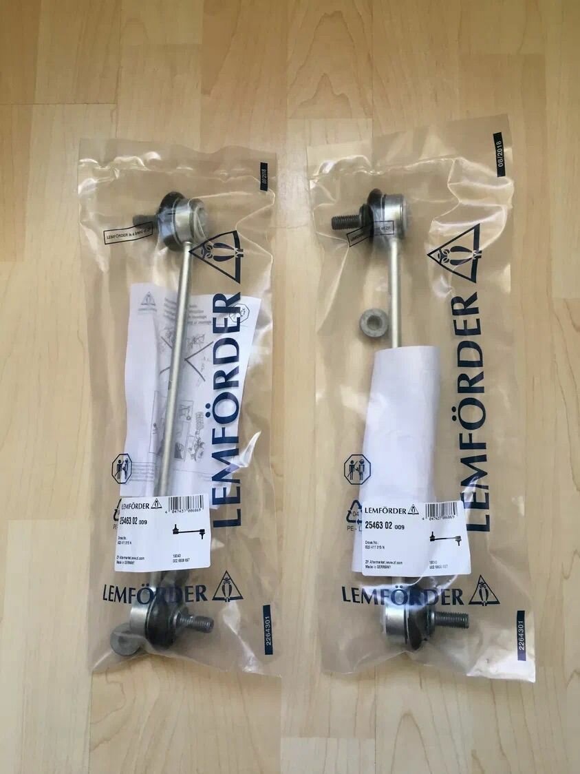 LEMFORDER 2546302 Комплект передних стоек стабилизатора (2шт) для Audi A2 VW Polo Skoda Fabia Roomster Тяга стабилизатора передняя левая/правая для VW Polo (01-) AUDI A1 (00-) SKODA Fabia (99-)