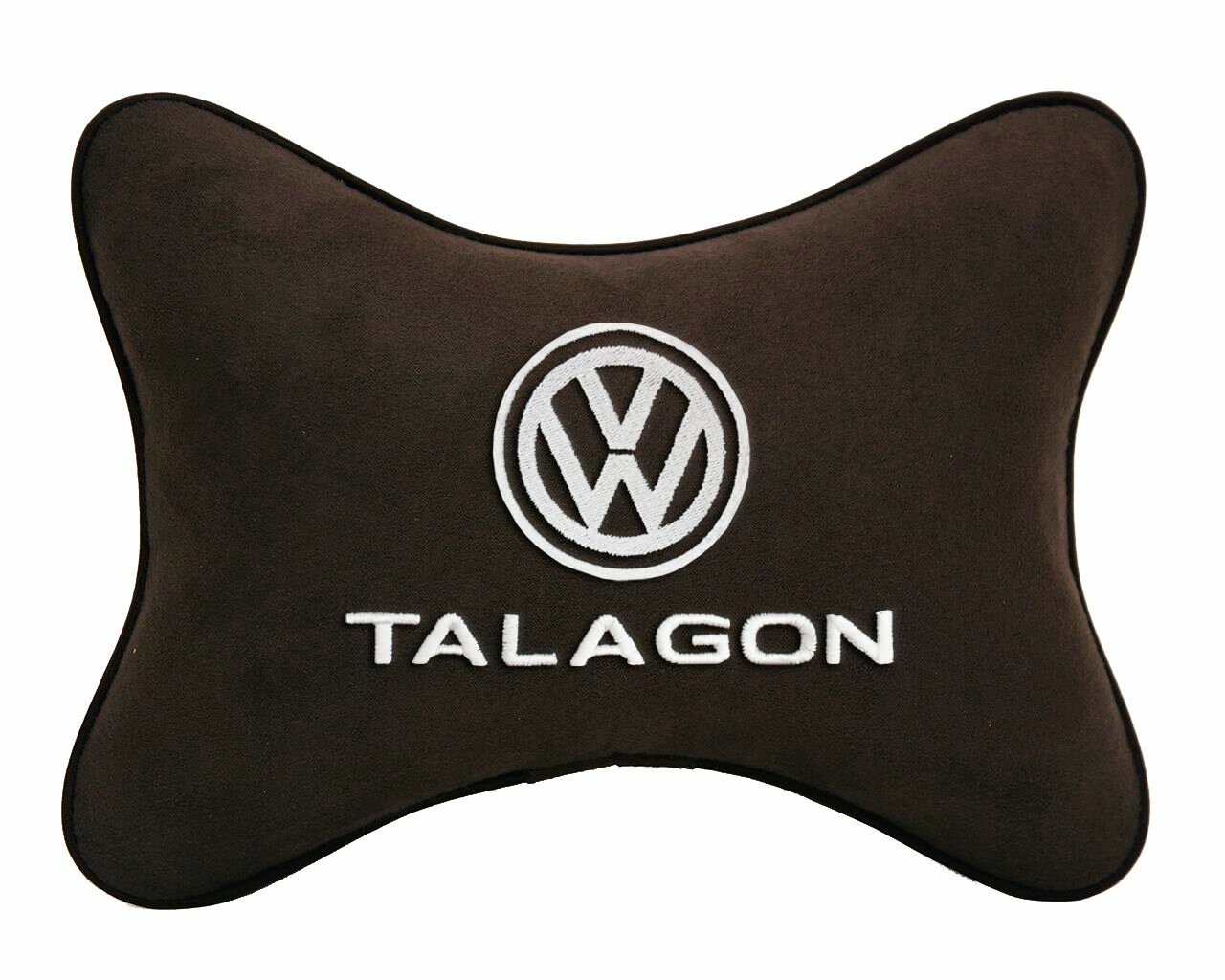 Подушка на подголовник коричневая алькантара VOLKSWAGEN Talagon