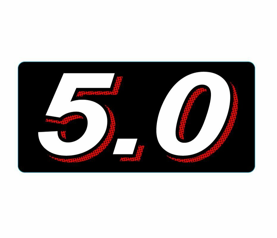 Наклейка на колпак лодочного мотора Hangkai 5.0