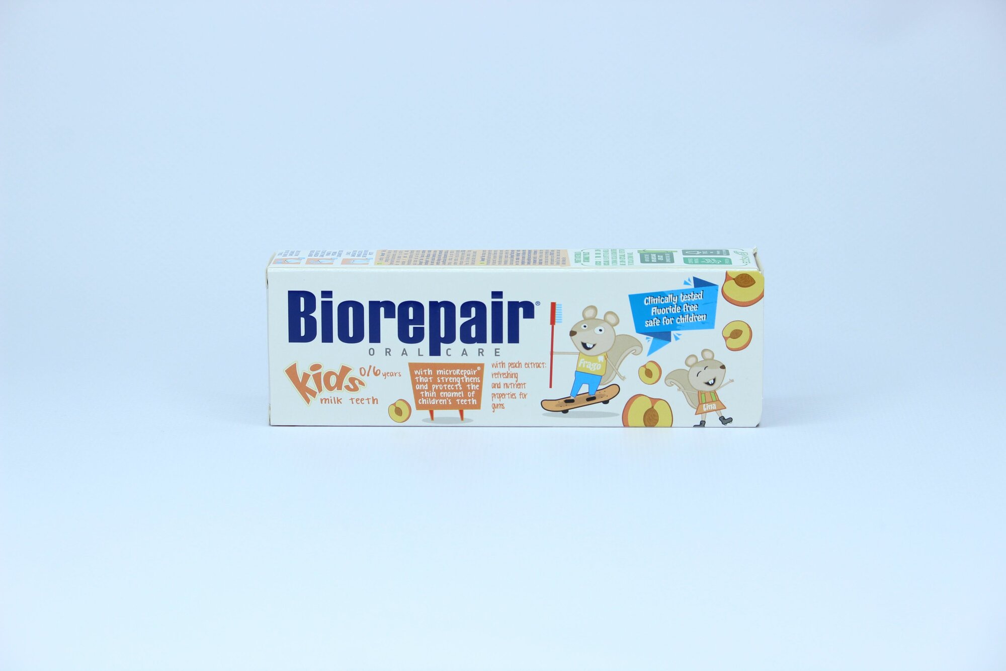 Зубная паста Biorepair Kids Peach с экстрактом персика от 0 до 6 лет 50 мл