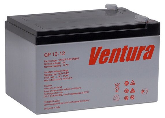 Аккумуляторная батарея Ventura GP 12-12 12В 12 А·ч