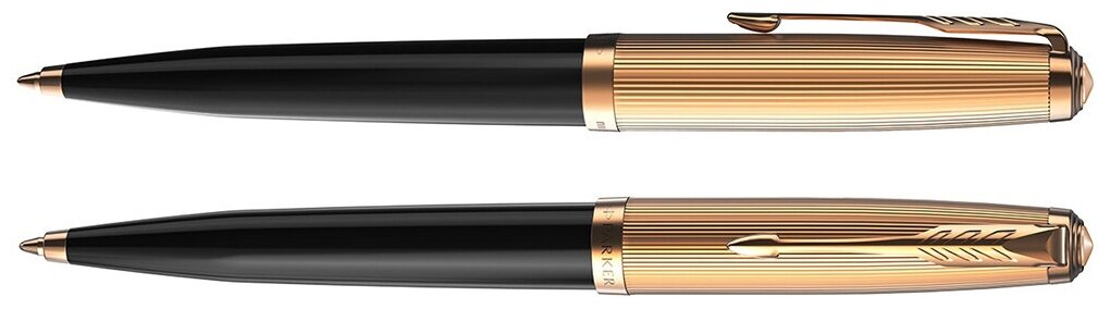 Parker 51 Premium - Black GT, шариковая ручка, M