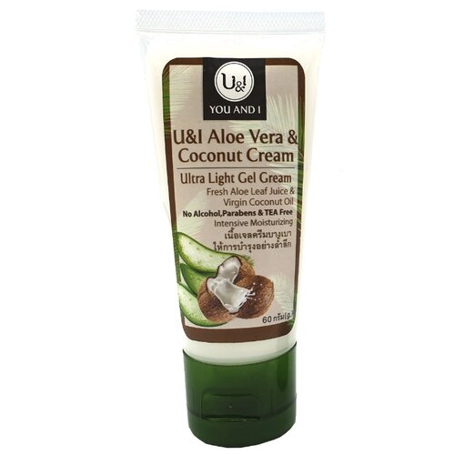 фото Гель для тела U&I Aloe Vera Coconut Cream с кокосовым кремом, тюбик, 60 г