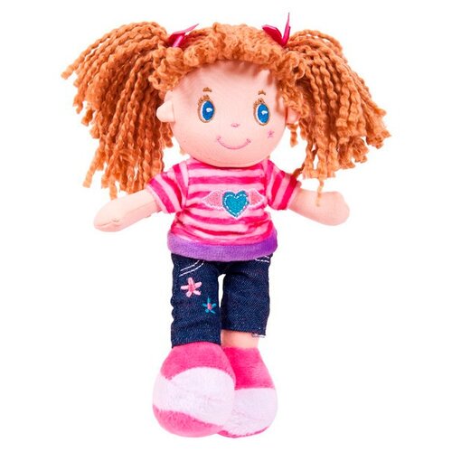 фото Мягкая игрушка abtoys кукла брюнетка в джинсах 20 см