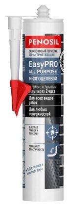 Penosil Герметик силиконовый, многоцелевой, белый, Аll Purpose Silicon Sealant 310 мл H3701