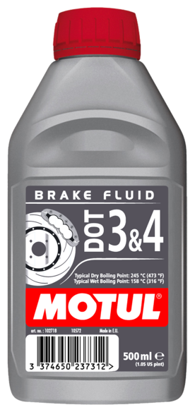 Жидкость Тормозная Dot 3/4, "Brake Fluid", 0.5л MOTUL арт. 102718