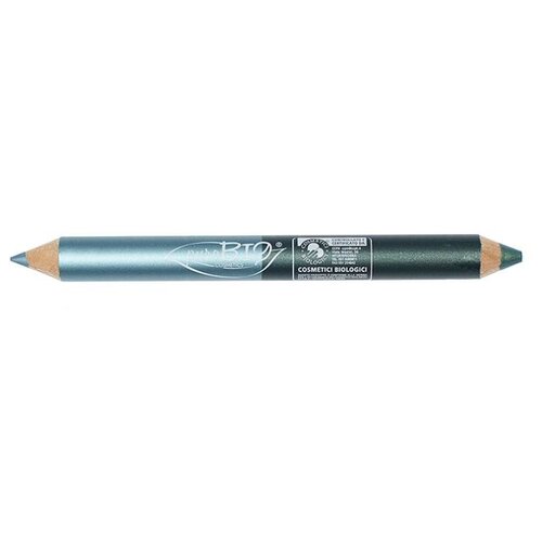 фото PuroBIO Карандаш для глаз Kingsize Duo Pencil Kajal - Eyeshadow, оттенок голубой/зеленый