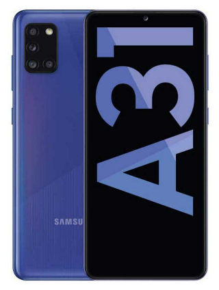 Смартфон Samsung Galaxy A31 4/64 ГБ, Dual nano SIM, голубой