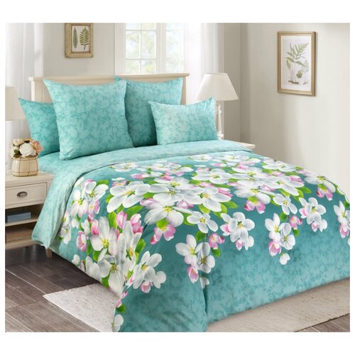 фото Постельное белье «яблони в цвету 1 (1.5)» перкаль текс-дизайн