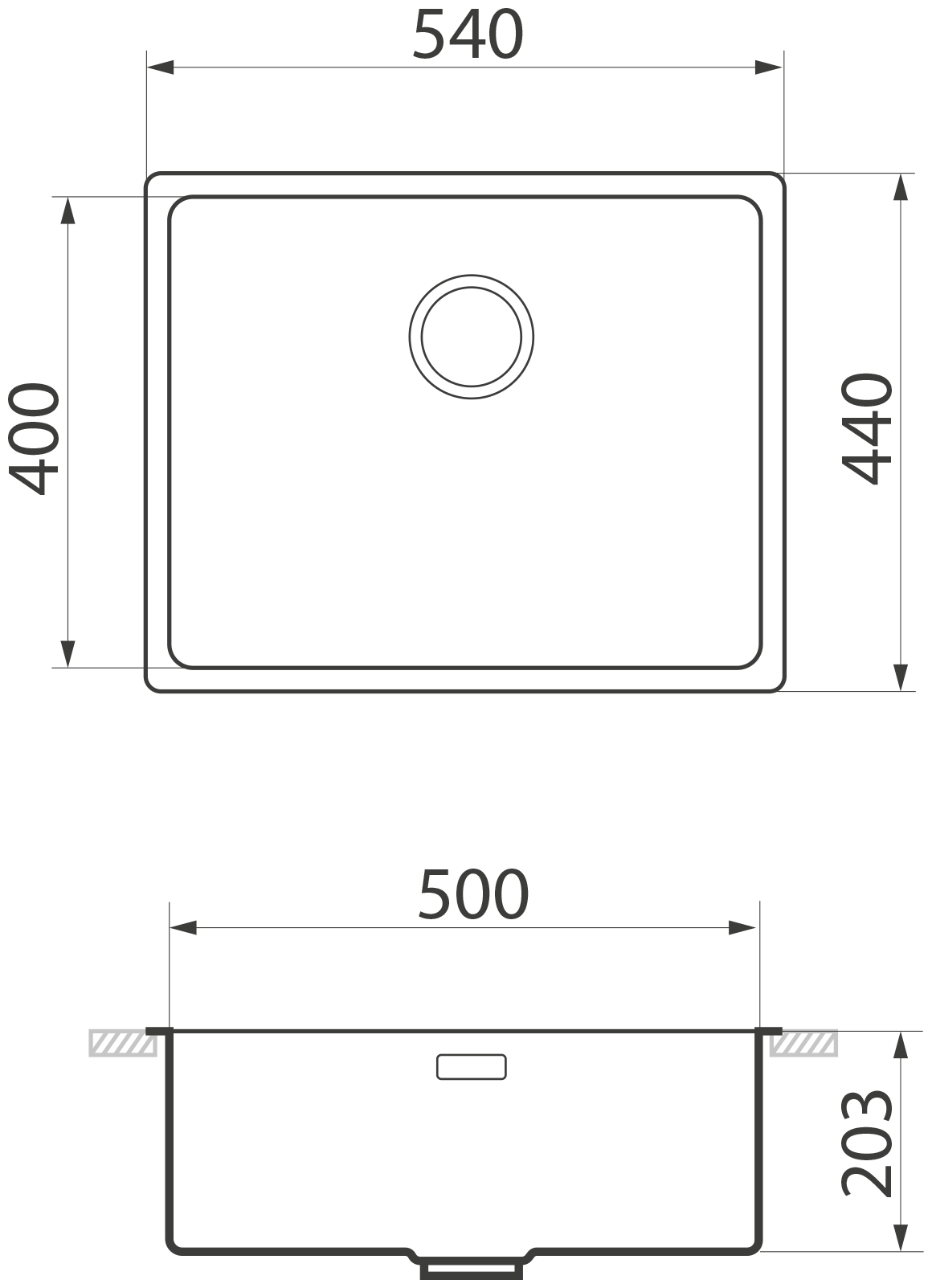 Кухонная мойка из нержавеющей стали GreenStone GS 500.GT12K - фотография № 4