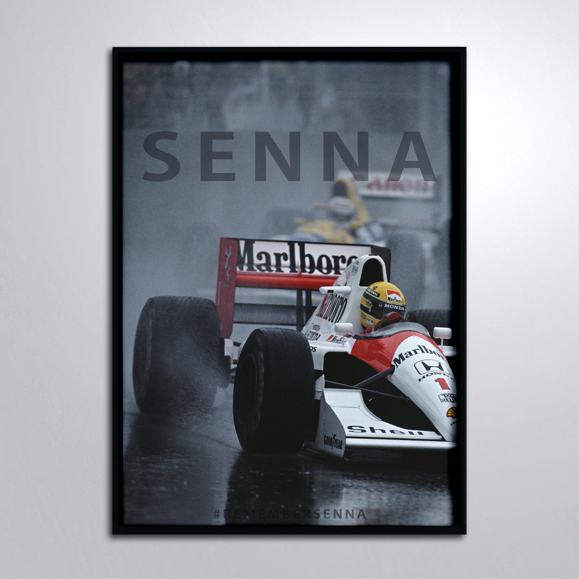 Постер в раме/Формула 1 f1 formula one team Айртон Сенна F1 Ayrton Senna da Silva Фото