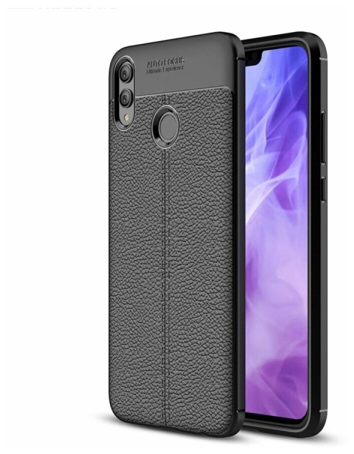 Brodef Fibre силиконовый чехол для Huawei Honor 8X Черный