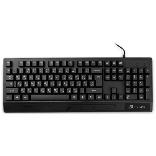 Клавиатура Оклик 115M черный USB подставка для запястий 1678098 127800₽