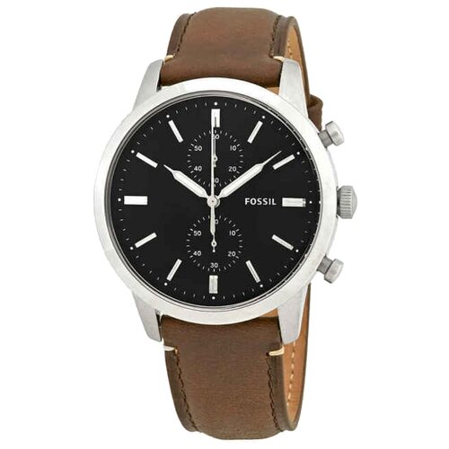 Наручные часы FOSSIL FS5280, коричневый, серебряный наручные часы fossil townsman синий черный