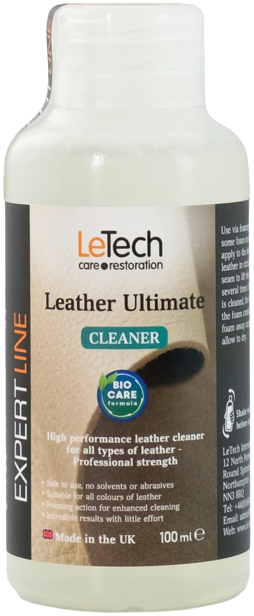 Средство для чистки кожи LeTech Leather Ultimate Cleaner 200мл