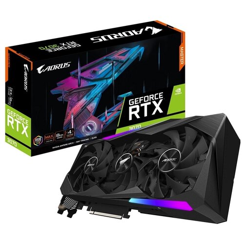 Видеокарта GIGABYTE GeForce RTX 3070 8192Mb AORUS MASTER (GV-N3070AORUS M-8GD)