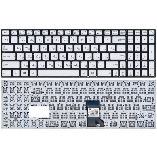Клавиатура для Asus N541L Q501L Без подсветки Серебро pn 0KNB0-662LCS00 AEBK5303020 1420₽