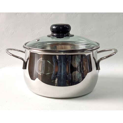 Кастрюля сфер. 1,9л нерж. с/к лзми