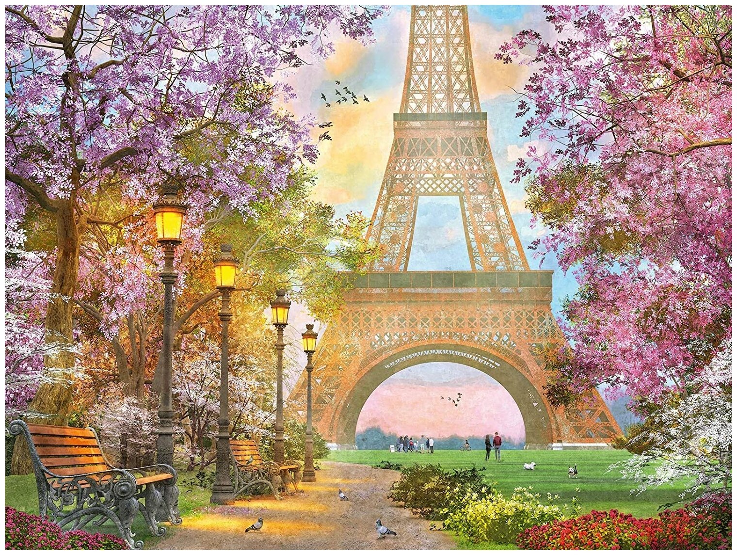 Пазл Ravensburger "Романтика Парижа", 1500 элементов - фото №4