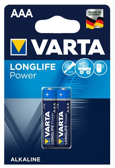 Батарейка VARTA LONGLIFE POWER AAA, 2 шт.
