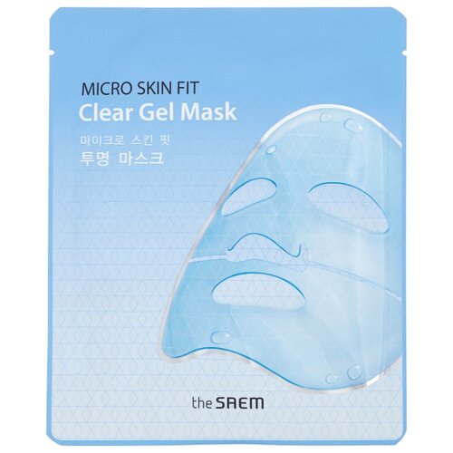 The Saem гидрогелевая маска Micro Skin Fit Clear Gel глубоко увлажняющая, 27 г